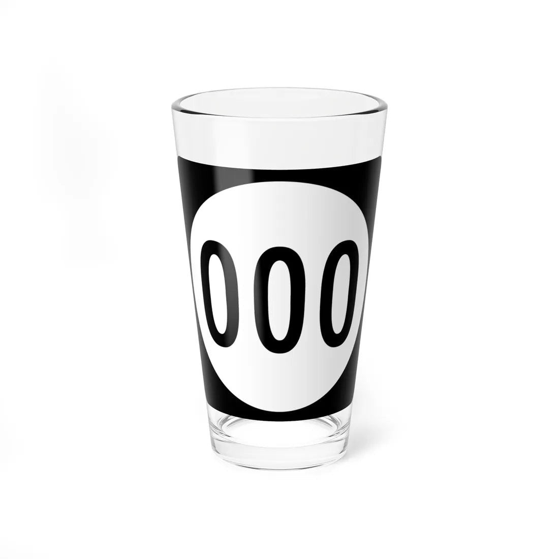 Circle sign 000 Virginia template (Virginia) (Road Sign) Pint Glass 16oz 16oz - Go Mug Yourself