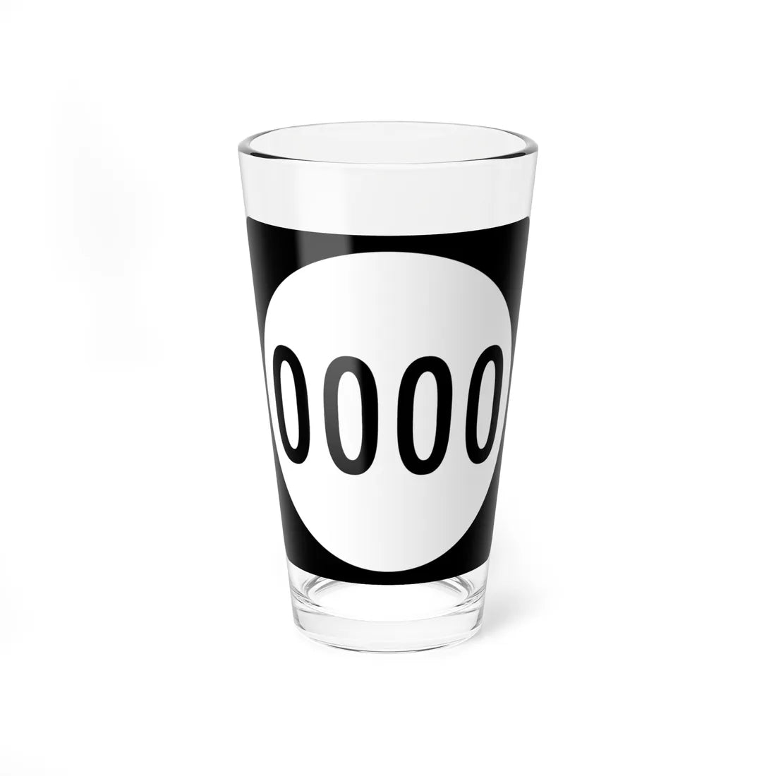 Circle sign 0000 Virginia template (Virginia) (Road Sign) Pint Glass 16oz 16oz - Go Mug Yourself