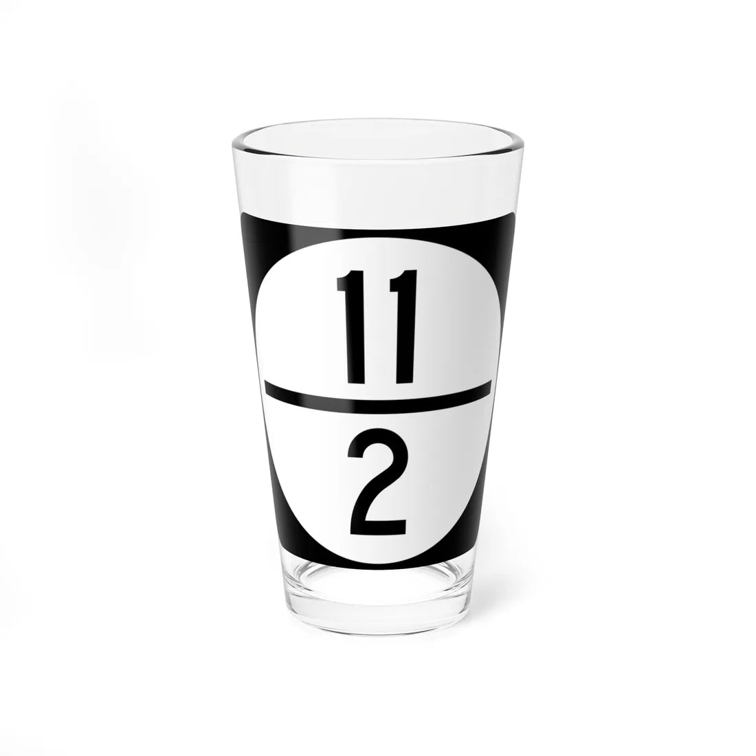 Circle sign 11-2 (Virginia) (Road Sign) Pint Glass 16oz 16oz - Go Mug Yourself