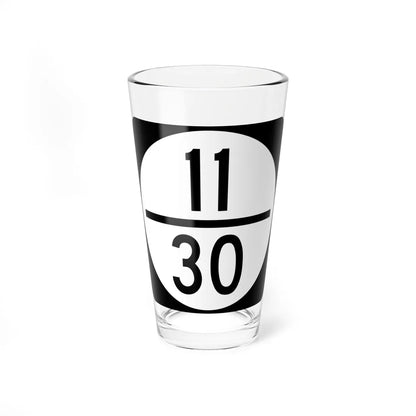 Circle sign 11-30 (Virginia) (Road Sign) Pint Glass 16oz 16oz - Go Mug Yourself