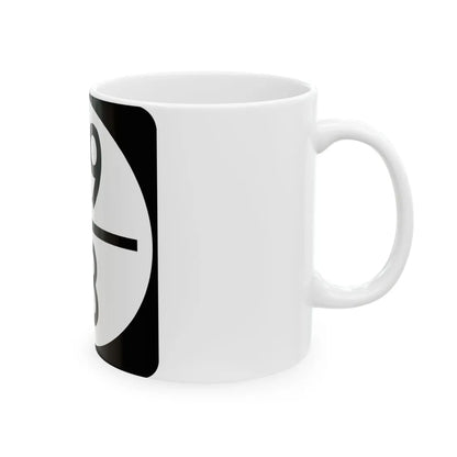 Circle sign 119-13 (Virginia) (Road Sign) White Coffee Mug - Go Mug Yourself