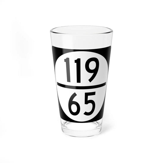 Circle sign 119-65 (Virginia) (Road Sign) Pint Glass 16oz 16oz - Go Mug Yourself
