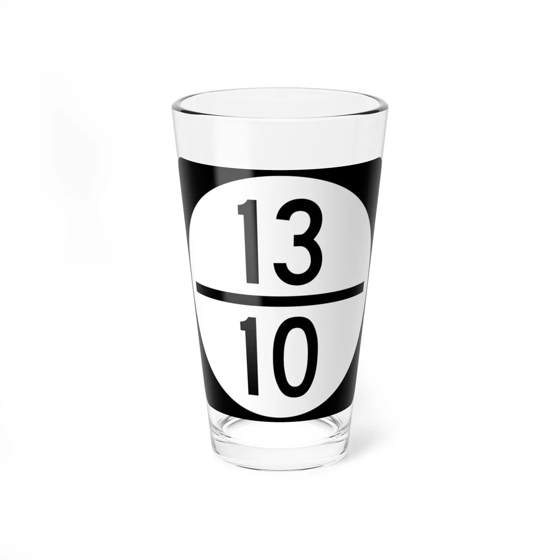 Circle sign 13-10 (Virginia) (Road Sign) Pint Glass 16oz 16oz - Go Mug Yourself