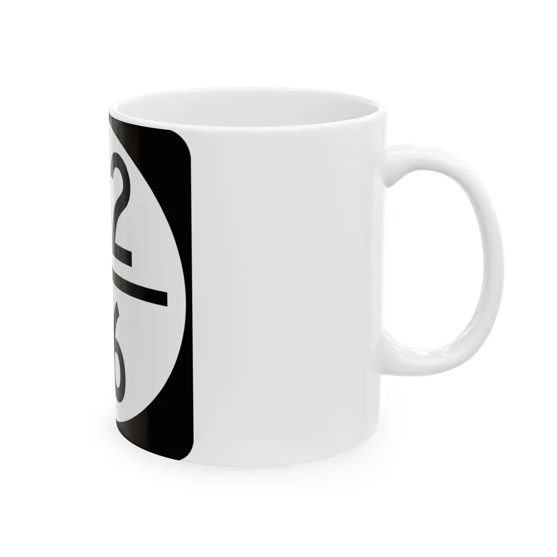 Circle sign 152-46 (Virginia) (Road Sign) White Coffee Mug - Go Mug Yourself