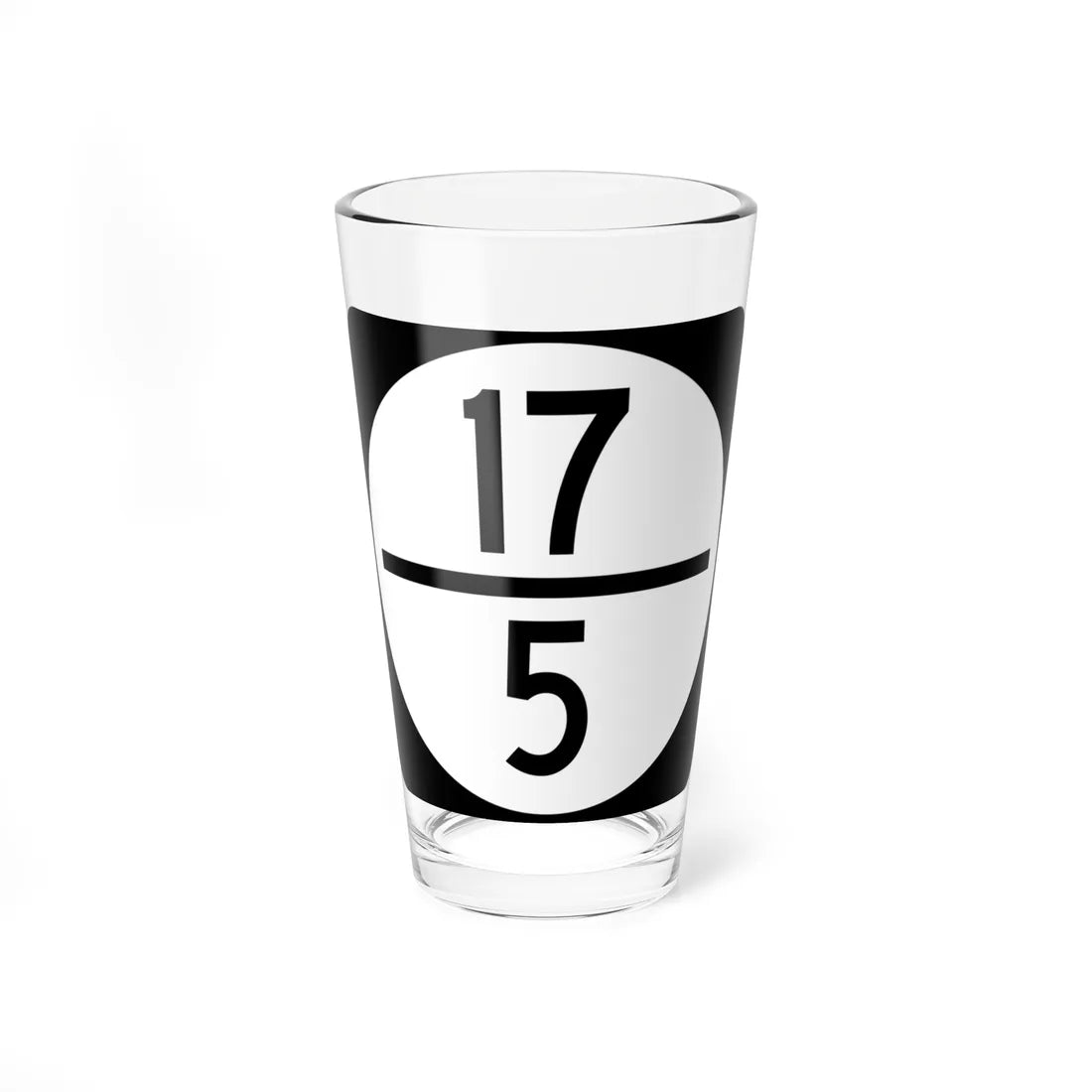Circle sign 17-5 (Virginia) (Road Sign) Pint Glass 16oz 16oz - Go Mug Yourself
