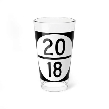 Circle sign 20-18 (Virginia) (Road Sign) Pint Glass 16oz 16oz - Go Mug Yourself