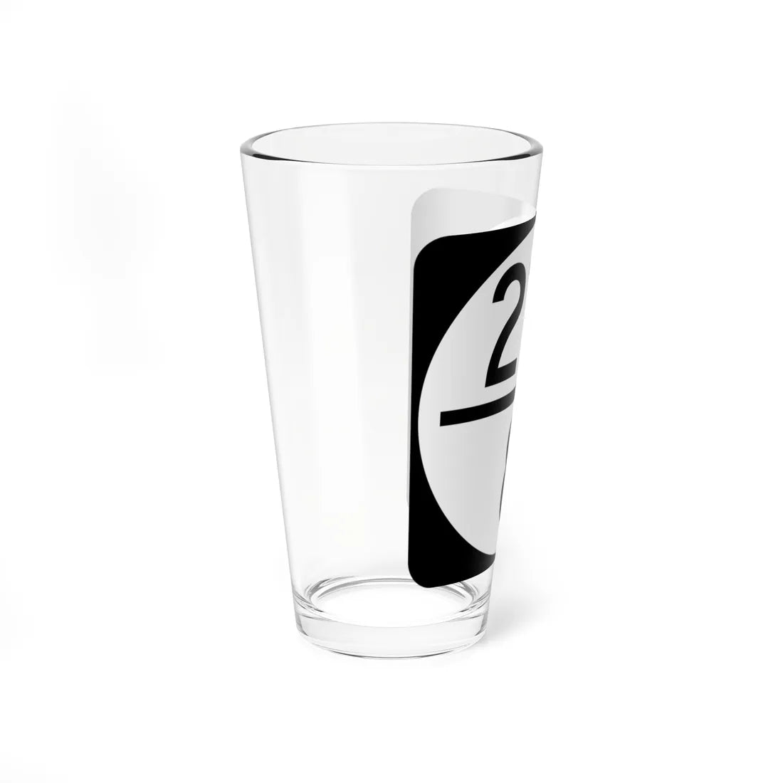 Circle sign 214-8 (Virginia) (Road Sign) Pint Glass 16oz - Go Mug Yourself