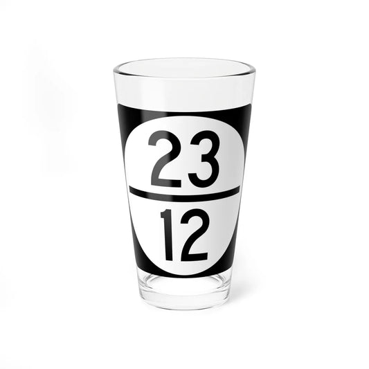 Circle sign 23-12 (Virginia) (Road Sign) Pint Glass 16oz 16oz - Go Mug Yourself