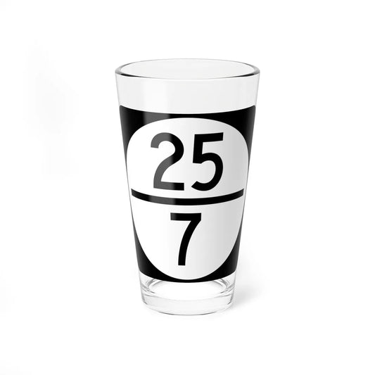 Circle sign 25-7 (Virginia) (Road Sign) Pint Glass 16oz 16oz - Go Mug Yourself