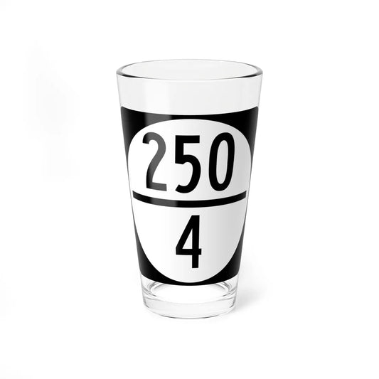 Circle sign 250-4 (Virginia) (Road Sign) Pint Glass 16oz 16oz - Go Mug Yourself