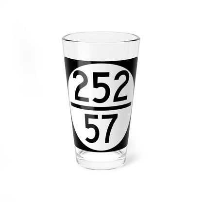Circle sign 252-57 (Virginia) (Road Sign) Pint Glass 16oz 16oz - Go Mug Yourself