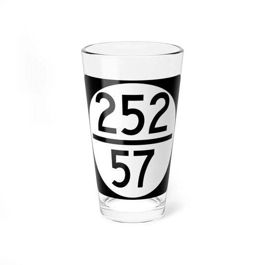 Circle sign 252-57 (Virginia) (Road Sign) Pint Glass 16oz 16oz - Go Mug Yourself