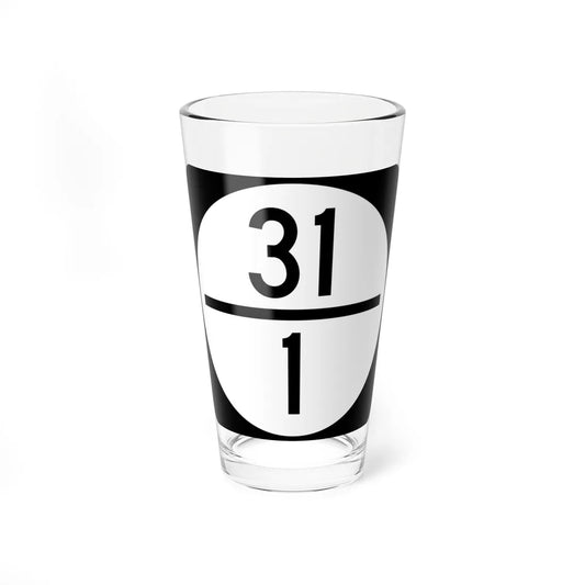 Circle sign 31-1 (Virginia) (Road Sign) Pint Glass 16oz 16oz - Go Mug Yourself