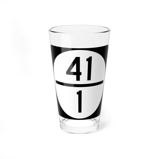 Circle sign 41-1 (Virginia) (Road Sign) Pint Glass 16oz 16oz - Go Mug Yourself
