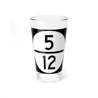 Circle sign 5-12 (Virginia) (Road Sign) Pint Glass 16oz 16oz - Go Mug Yourself
