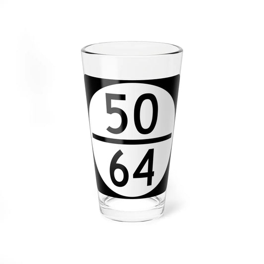 Circle sign 50-64 (Virginia) (Road Sign) Pint Glass 16oz 16oz - Go Mug Yourself