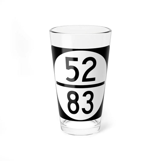 Circle sign 52-83 (Virginia) (Road Sign) Pint Glass 16oz 16oz - Go Mug Yourself