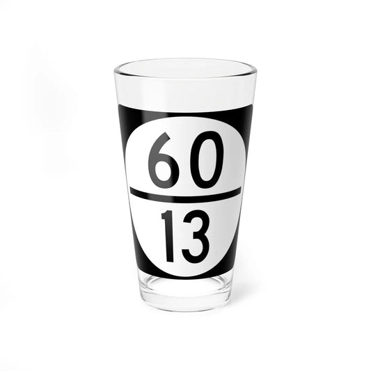 Circle sign 60-13 (Virginia) (Road Sign) Pint Glass 16oz 16oz - Go Mug Yourself