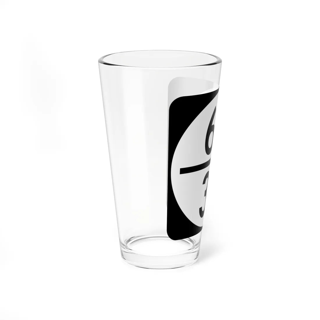 Circle sign 60-32 (Virginia) (Road Sign) Pint Glass 16oz - Go Mug Yourself