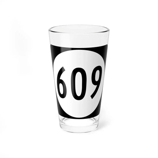 Circle sign 609 Virginia (Virginia) (Road Sign) Pint Glass 16oz 16oz - Go Mug Yourself