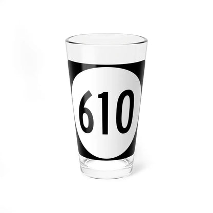 Circle sign 610 Virginia (Virginia) (Road Sign) Pint Glass 16oz 16oz - Go Mug Yourself
