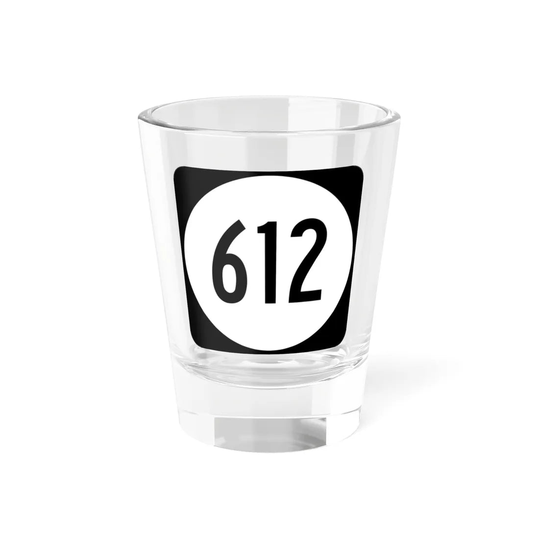 Circle sign 612 Virginia (Virginia) (Road Sign) Shot Glass 1.5oz 1.5oz - Go Mug Yourself
