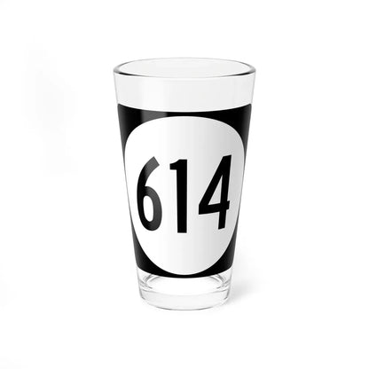Circle sign 614 Virginia (Virginia) (Road Sign) Pint Glass 16oz 16oz - Go Mug Yourself