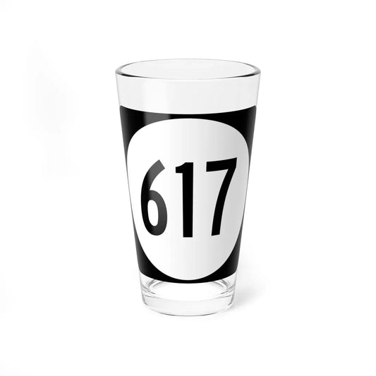Circle sign 617 Virginia (Virginia) (Road Sign) Pint Glass 16oz 16oz - Go Mug Yourself