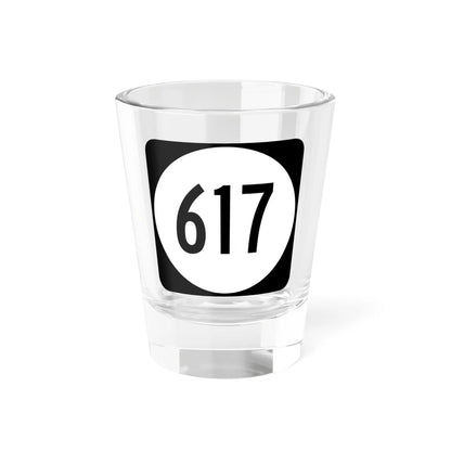 Circle sign 617 Virginia (Virginia) (Road Sign) Shot Glass 1.5oz 1.5oz - Go Mug Yourself
