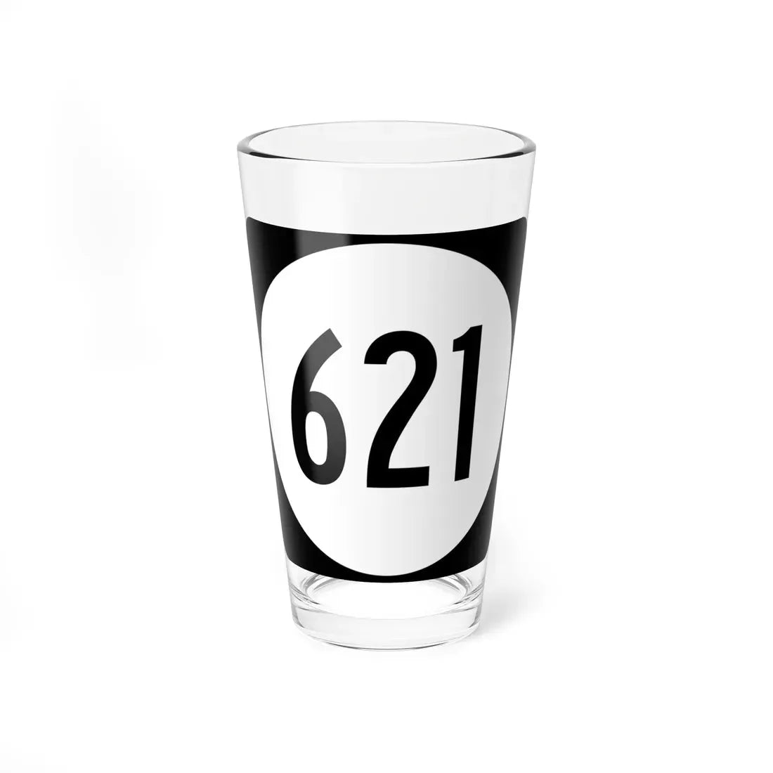 Circle sign 621 Virginia (Virginia) (Road Sign) Pint Glass 16oz 16oz - Go Mug Yourself