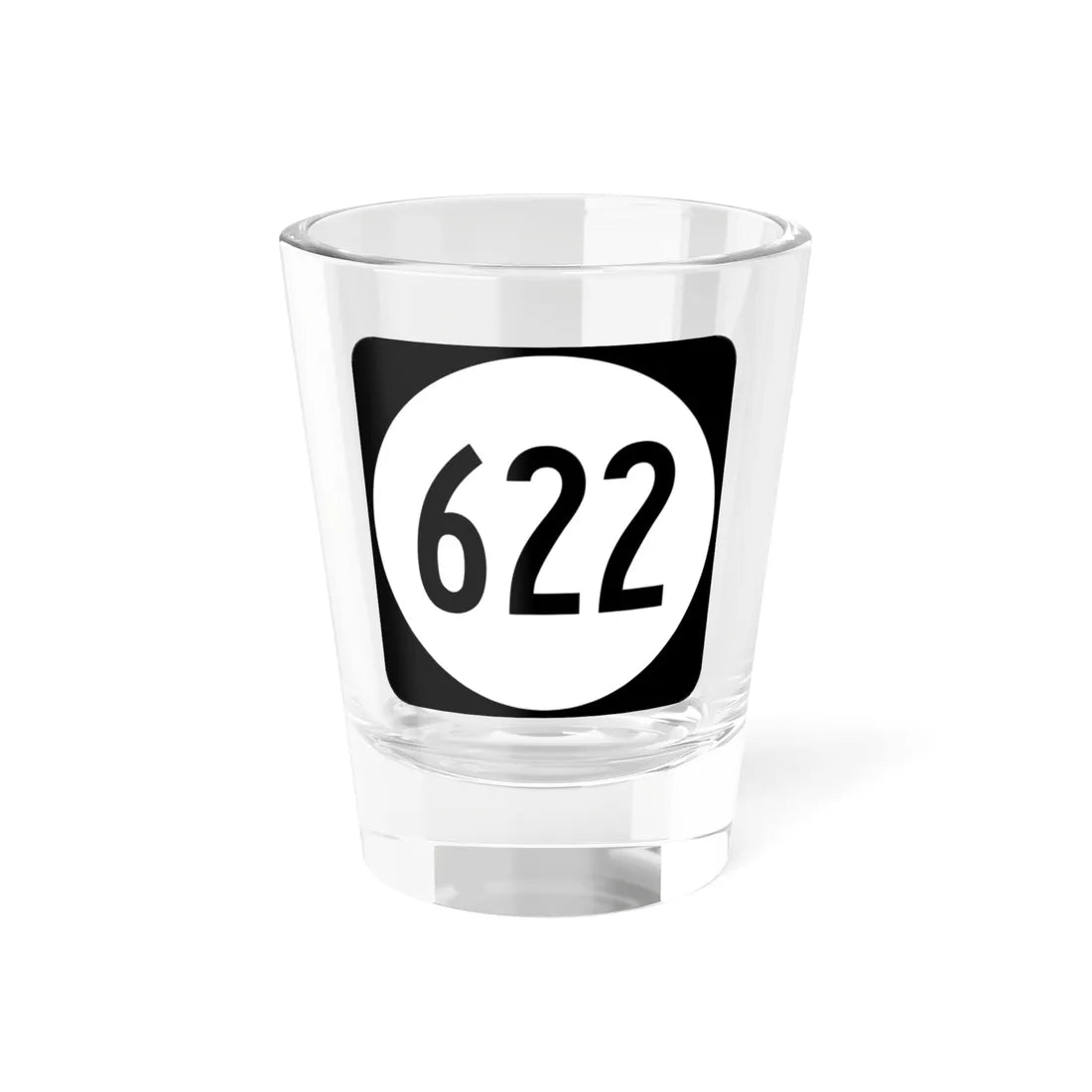 Circle sign 622 Virginia (Virginia) (Road Sign) Shot Glass 1.5oz 1.5oz - Go Mug Yourself