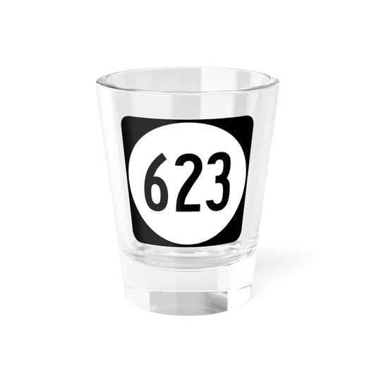 Circle sign 623 Virginia (Virginia) (Road Sign) Shot Glass 1.5oz 1.5oz - Go Mug Yourself
