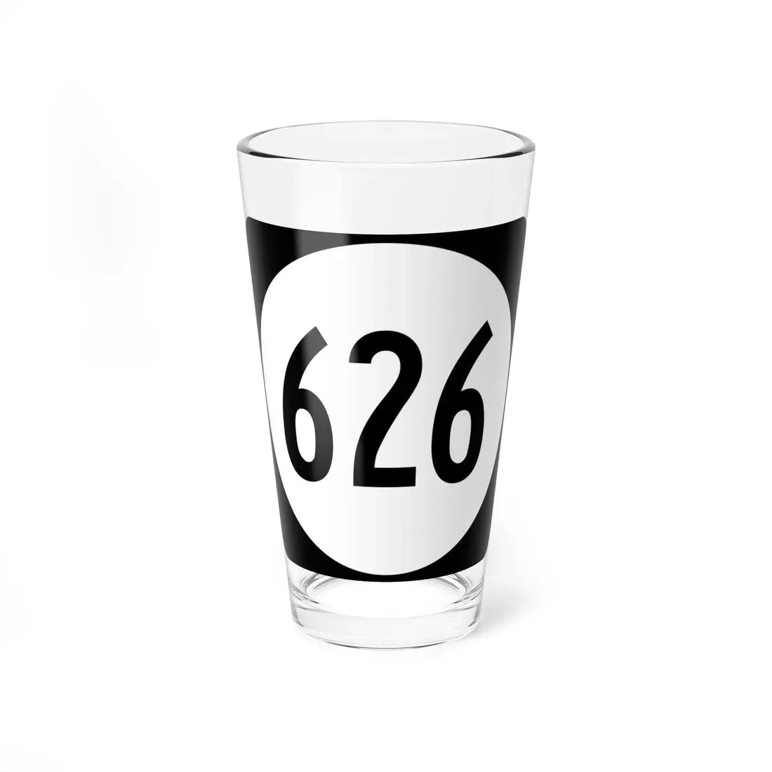 Circle sign 626 Virginia (Virginia) (Road Sign) Pint Glass 16oz 16oz - Go Mug Yourself