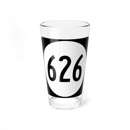 Circle sign 626 Virginia (Virginia) (Road Sign) Pint Glass 16oz 16oz - Go Mug Yourself