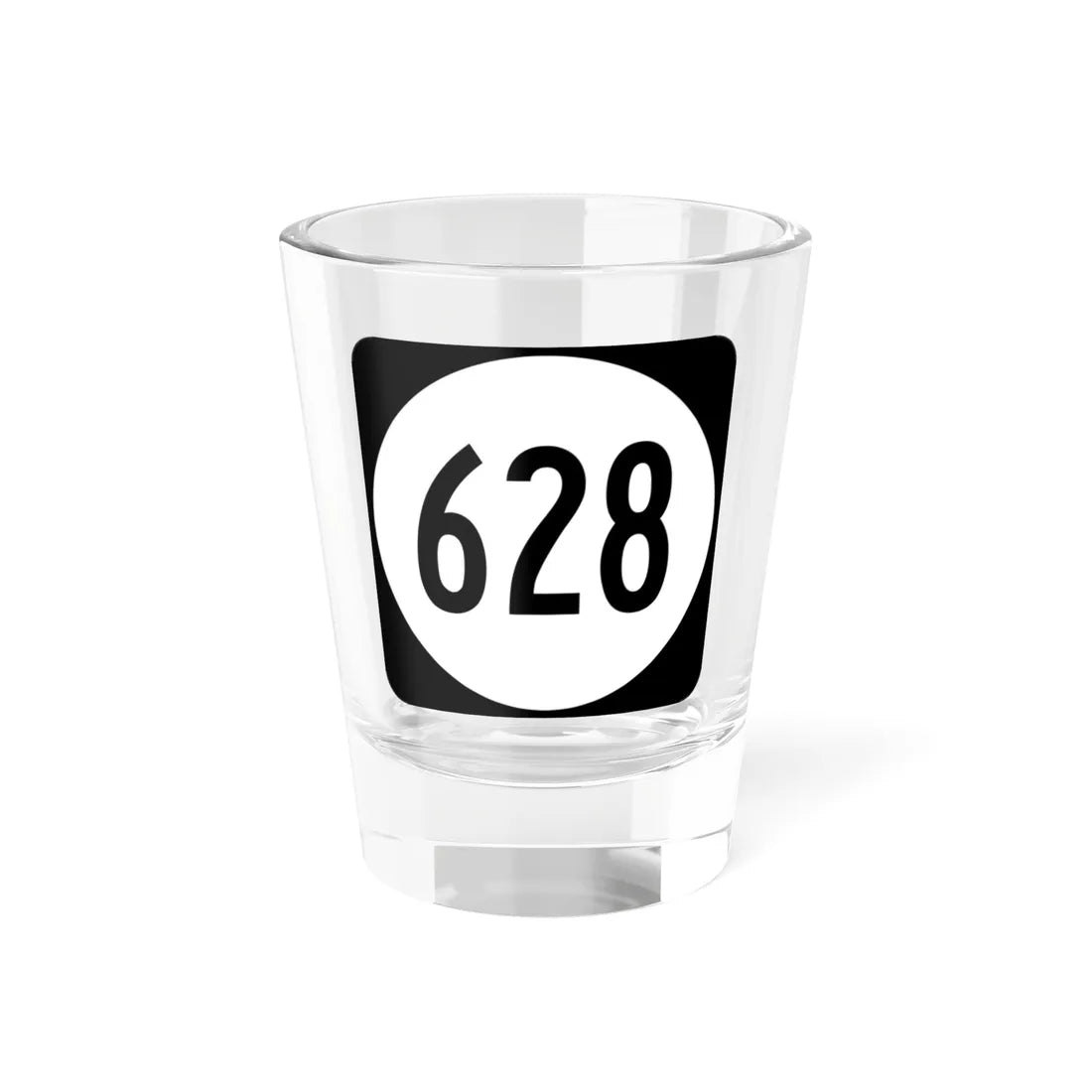 Circle sign 628 Virginia (Virginia) (Road Sign) Shot Glass 1.5oz 1.5oz - Go Mug Yourself