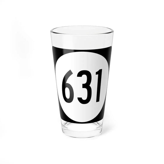 Circle sign 631 Virginia (Virginia) (Road Sign) Pint Glass 16oz 16oz - Go Mug Yourself