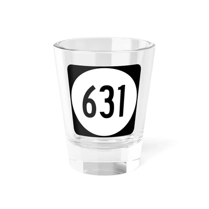Circle sign 631 Virginia (Virginia) (Road Sign) Shot Glass 1.5oz 1.5oz - Go Mug Yourself