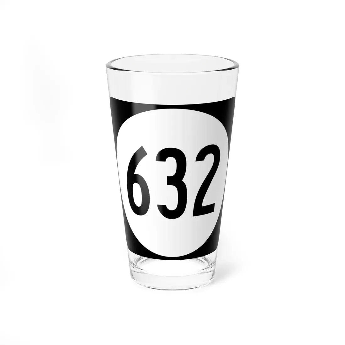 Circle sign 632 Virginia (Virginia) (Road Sign) Pint Glass 16oz 16oz - Go Mug Yourself