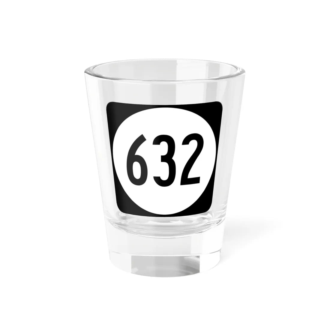 Circle sign 632 Virginia (Virginia) (Road Sign) Shot Glass 1.5oz 1.5oz - Go Mug Yourself