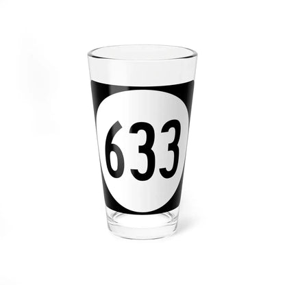 Circle sign 633 Virginia (Virginia) (Road Sign) Pint Glass 16oz 16oz - Go Mug Yourself