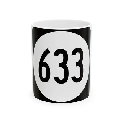 Circle sign 633 Virginia (Virginia) (Road Sign) White Coffee Mug 11oz - Go Mug Yourself