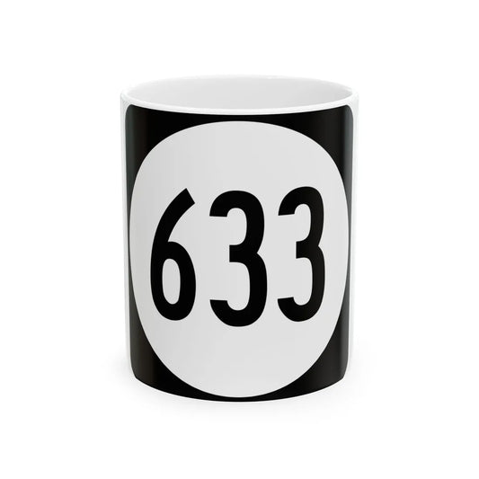 Circle sign 633 Virginia (Virginia) (Road Sign) White Coffee Mug 11oz - Go Mug Yourself