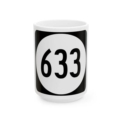 Circle sign 633 Virginia (Virginia) (Road Sign) White Coffee Mug 15oz - Go Mug Yourself