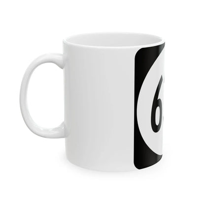 Circle sign 633 Virginia (Virginia) (Road Sign) White Coffee Mug - Go Mug Yourself