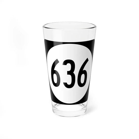 Circle sign 636 Virginia (Virginia) (Road Sign) Pint Glass 16oz 16oz - Go Mug Yourself