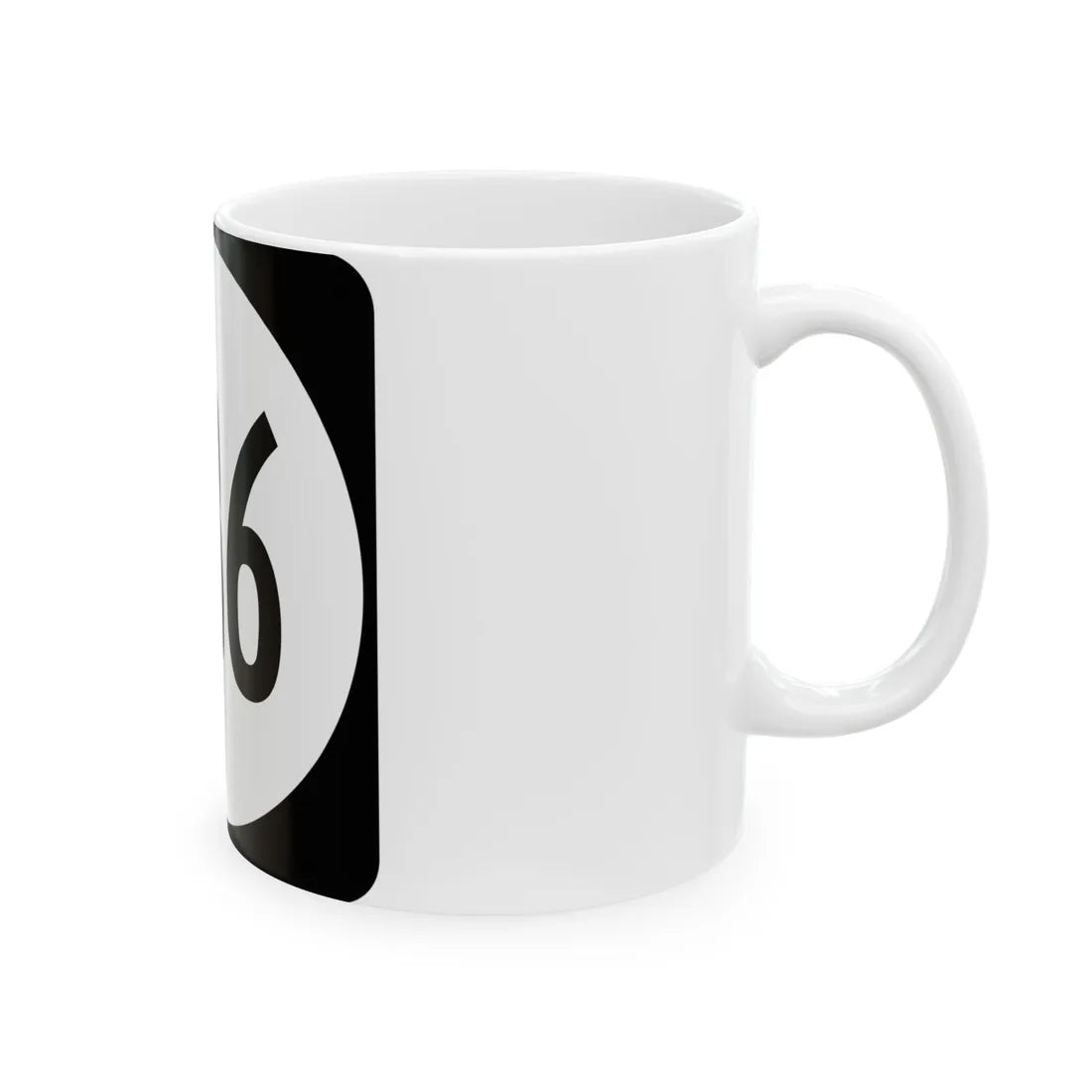 Circle sign 636 Virginia (Virginia) (Road Sign) White Coffee Mug - Go Mug Yourself