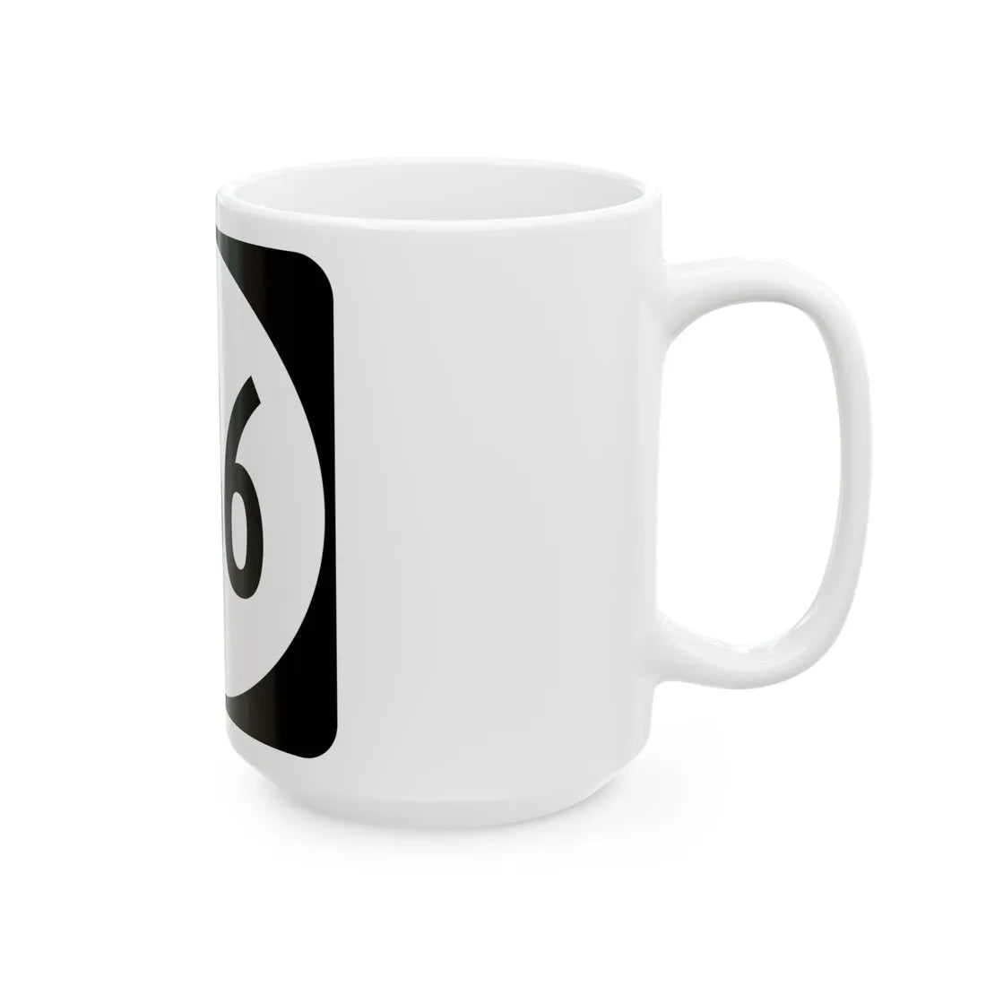 Circle sign 636 Virginia (Virginia) (Road Sign) White Coffee Mug - Go Mug Yourself