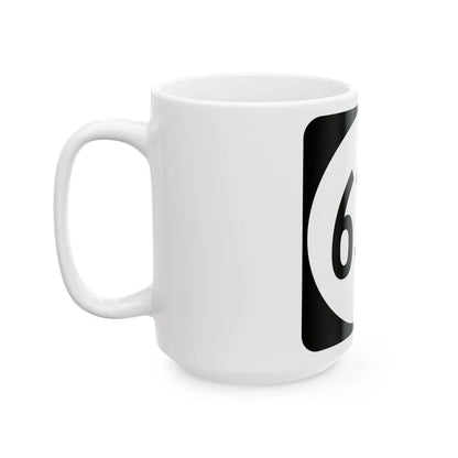 Circle sign 637 Virginia (Virginia) (Road Sign) White Coffee Mug - Go Mug Yourself
