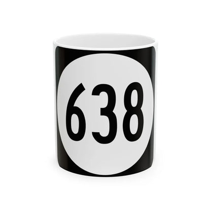 Circle sign 638 Virginia (Virginia) (Road Sign) White Coffee Mug 11oz - Go Mug Yourself