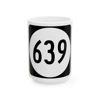 Circle sign 639 Virginia (Virginia) (Road Sign) White Coffee Mug 15oz - Go Mug Yourself